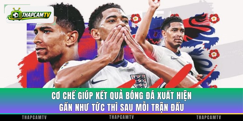 Cơ chế giúp kết quả bóng đá xuất hiện gần như tức thì sau mỗi trận đấu